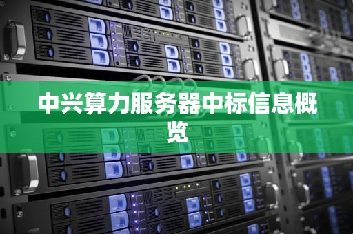 中兴算力服务器中标信息概览
