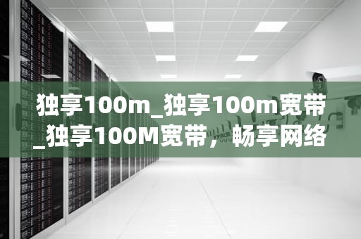 独享100m_独享100m宽带_独享100M宽带，畅享网络生活