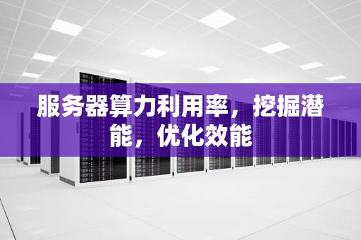 服务器算力利用率，挖掘潜能，优化效能