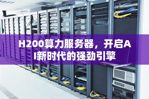 H200算力服务器，开启AI新时代的强劲引擎