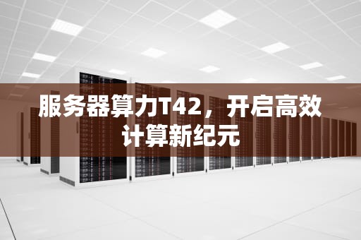 服务器算力T42，开启高效计算新纪元