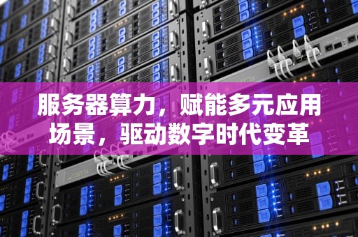 服务器算力，赋能多元应用场景，驱动数字时代变革