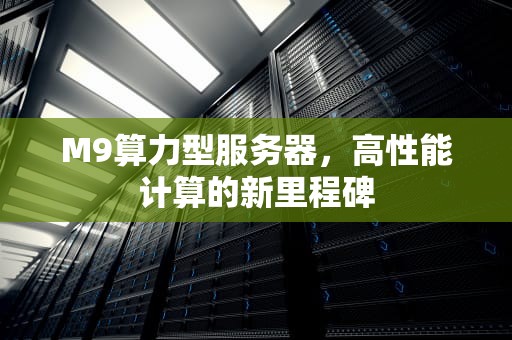 M9算力型服务器，高性能计算的新里程碑