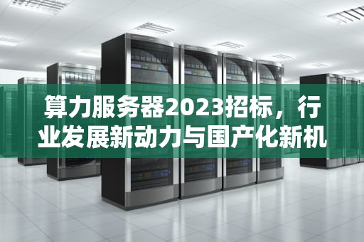 算力服务器2023招标，行业发展新动力与国产化新机遇