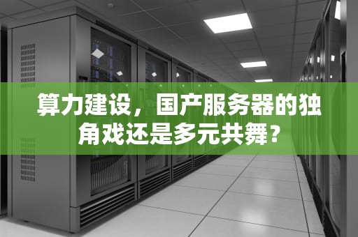 算力建设，国产服务器的独角戏还是多元共舞？