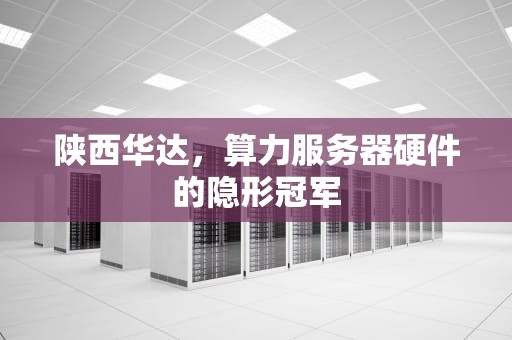 陕西华达，算力服务器硬件的隐形冠军