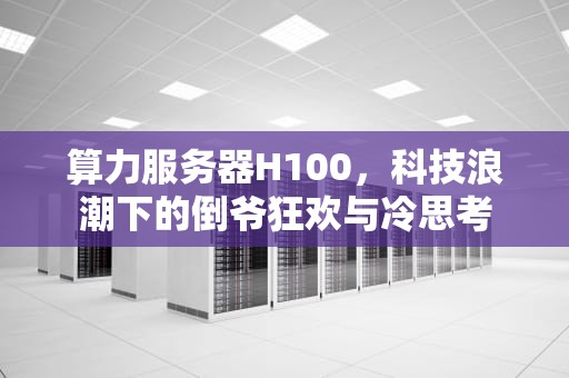 算力服务器H100，科技浪潮下的倒爷狂欢与冷思考