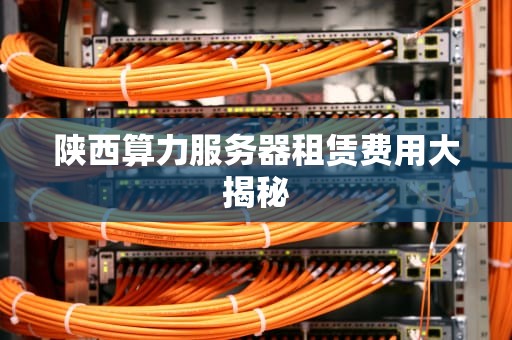 陕西算力服务器租赁费用大揭秘