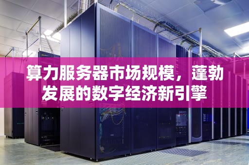 算力服务器市场规模，蓬勃发展的数字经济新引擎