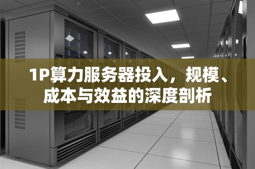 1P算力服务器投入，规模、成本与效益的深度剖析