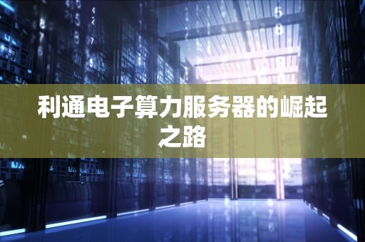 利通电子算力服务器的崛起之路