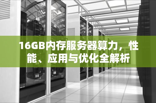 16GB内存服务器算力，性能、应用与优化全解析
