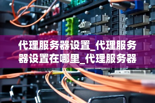 代理服务器设置_代理服务器设置在哪里_代理服务器设置的全面指南