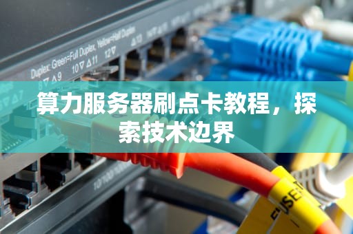 算力服务器刷点卡教程，探索技术边界