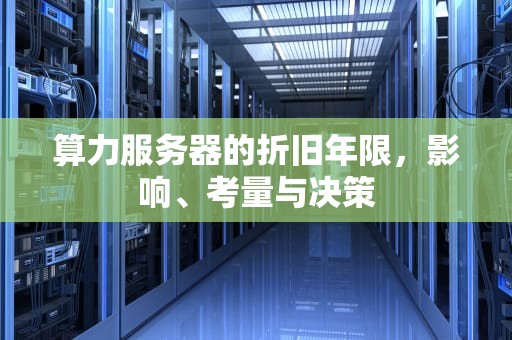 算力服务器的折旧年限，影响、考量与决策
