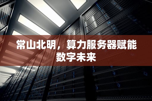 常山北明，算力服务器赋能数字未来