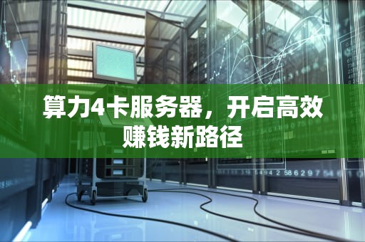 算力4卡服务器，开启高效赚钱新路径