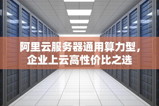 阿里云服务器通用算力型，企业上云高性价比之选