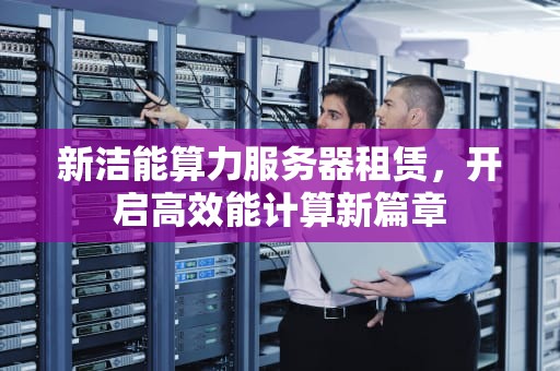 新洁能算力服务器租赁，开启高效能计算新篇章