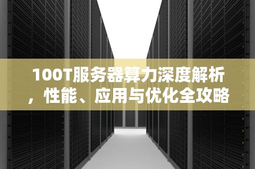 100T服务器算力深度解析，性能、应用与优化全攻略