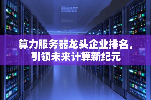 算力服务器龙头企业排名，引领未来计算新纪元