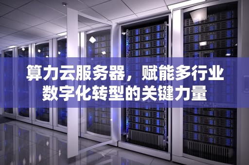 算力云服务器，赋能多行业数字化转型的关键力量