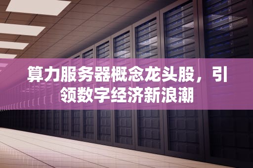 算力服务器概念龙头股，引领数字经济新浪潮