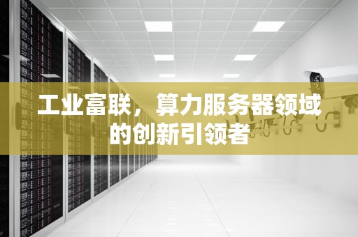 工业富联，算力服务器领域的创新引领者