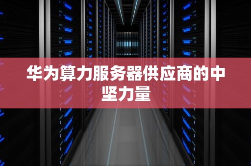 华为算力服务器供应商的中坚力量
