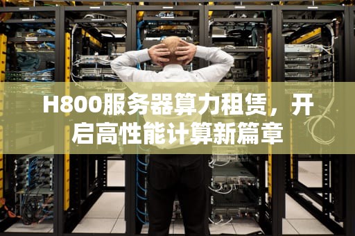 H800服务器算力租赁，开启高性能计算新篇章