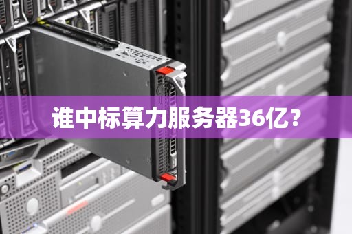 谁中标算力服务器36亿？