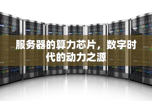 服务器的算力芯片，数字时代的动力之源