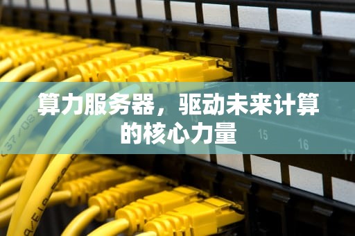 算力服务器，驱动未来计算的核心力量