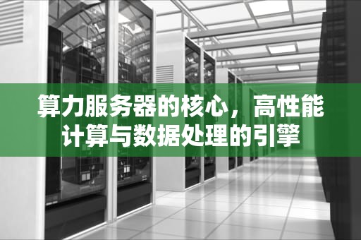 算力服务器的核心，高性能计算与数据处理的引擎