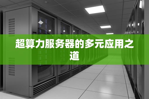 超算力服务器的多元应用之道
