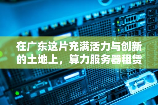 在广东这片充满活力与创新的土地上，算力服务器租赁市场正随着数字经济的蓬勃发展而日益繁荣。以下是对广东算力服务器租赁费用相关信息的详细归纳