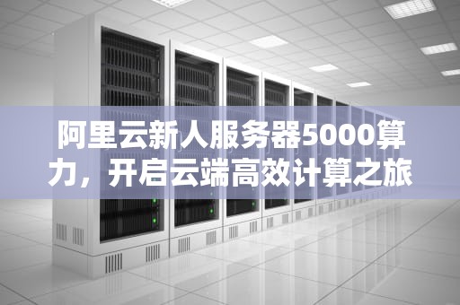 阿里云新人服务器5000算力，开启云端高效计算之旅