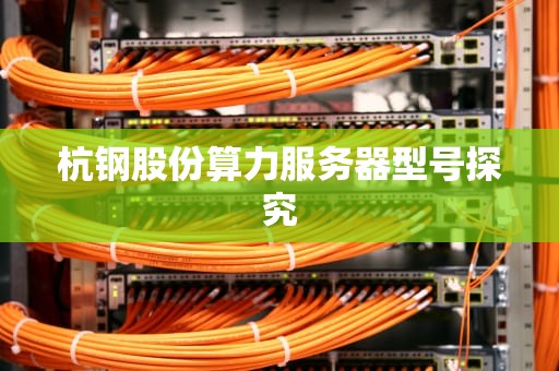 杭钢股份算力服务器型号探究
