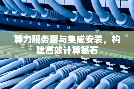算力服务器与集成安装，构建高效计算基石