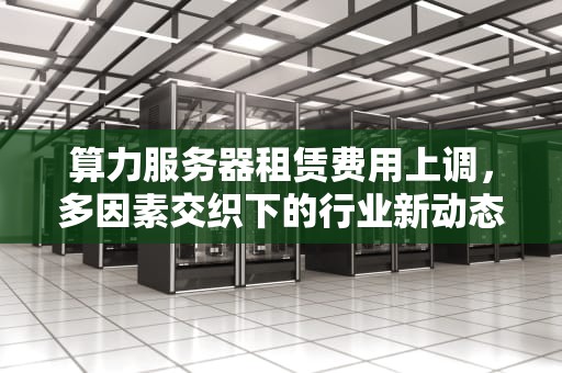 算力服务器租赁费用上调，多因素交织下的行业新动态