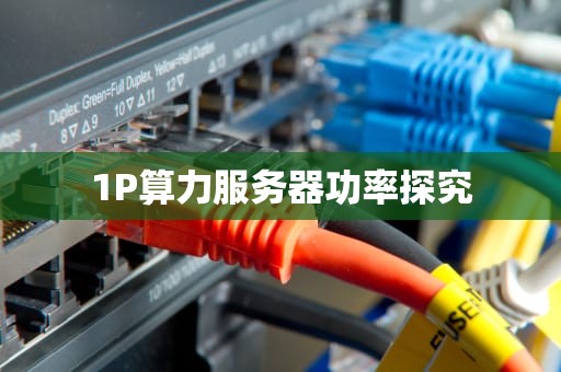 1P算力服务器功率探究