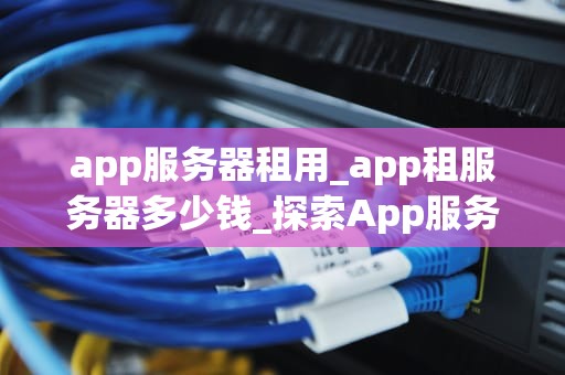 app服务器租用_app租服务器多少钱_探索App服务器租用的全方位解决方案