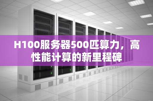 H100服务器500匹算力，高性能计算的新里程碑