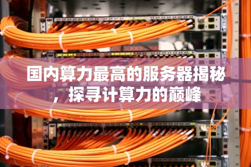 国内算力最高的服务器揭秘，探寻计算力的巅峰