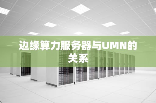 边缘算力服务器与UMN的关系
