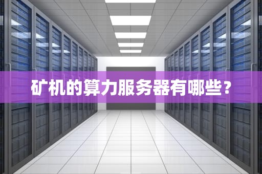 矿机的算力服务器有哪些？