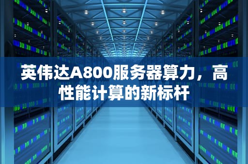 英伟达A800服务器算力，高性能计算的新标杆