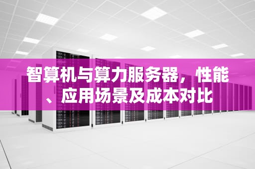 智算机与算力服务器，性能、应用场景及成本对比