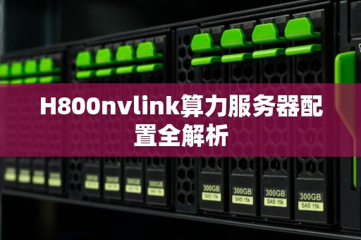 H800nvlink算力服务器配置全解析