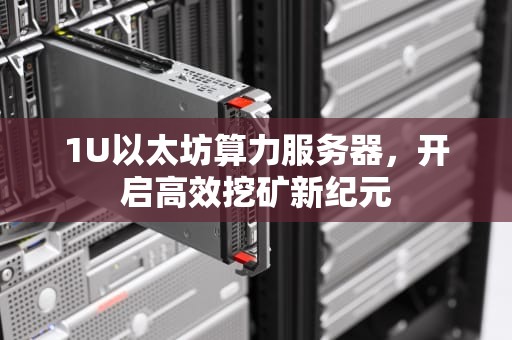 1U以太坊算力服务器，开启高效挖矿新纪元